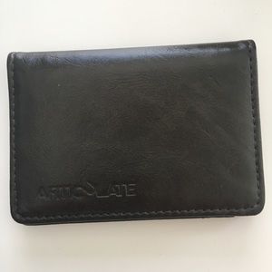 Articulate Black Leather Bifold Wallet